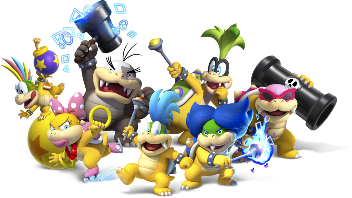 Mario Super Bros Koopalings Transparent PNG Image