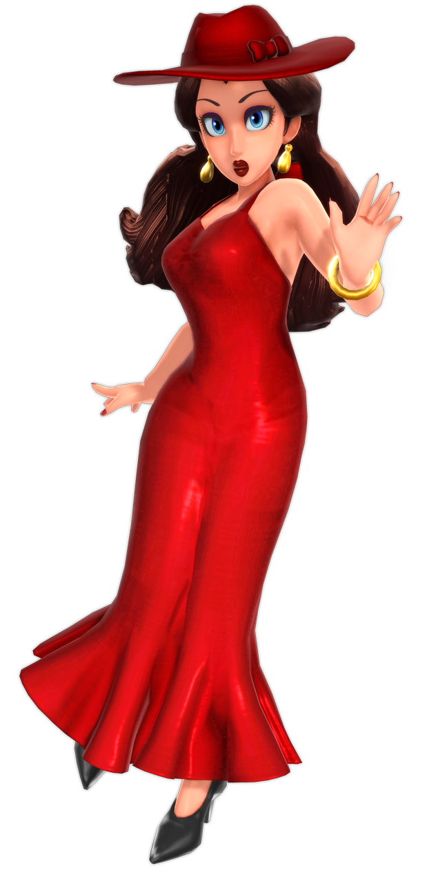 Mario Super Bros Pauline Transparent PNG Image