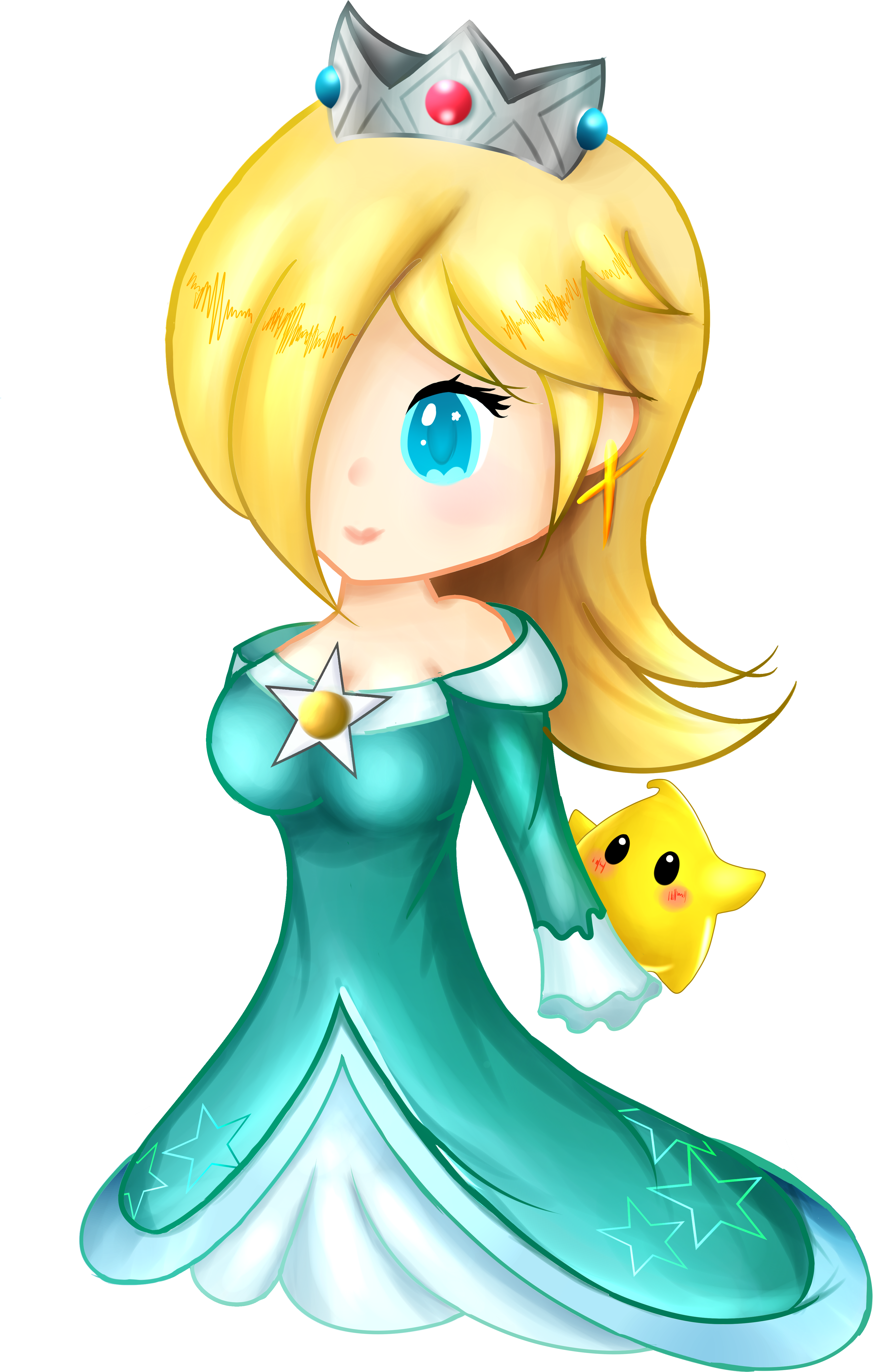 Mario Super Bros Rosalina Transparent PNG Image