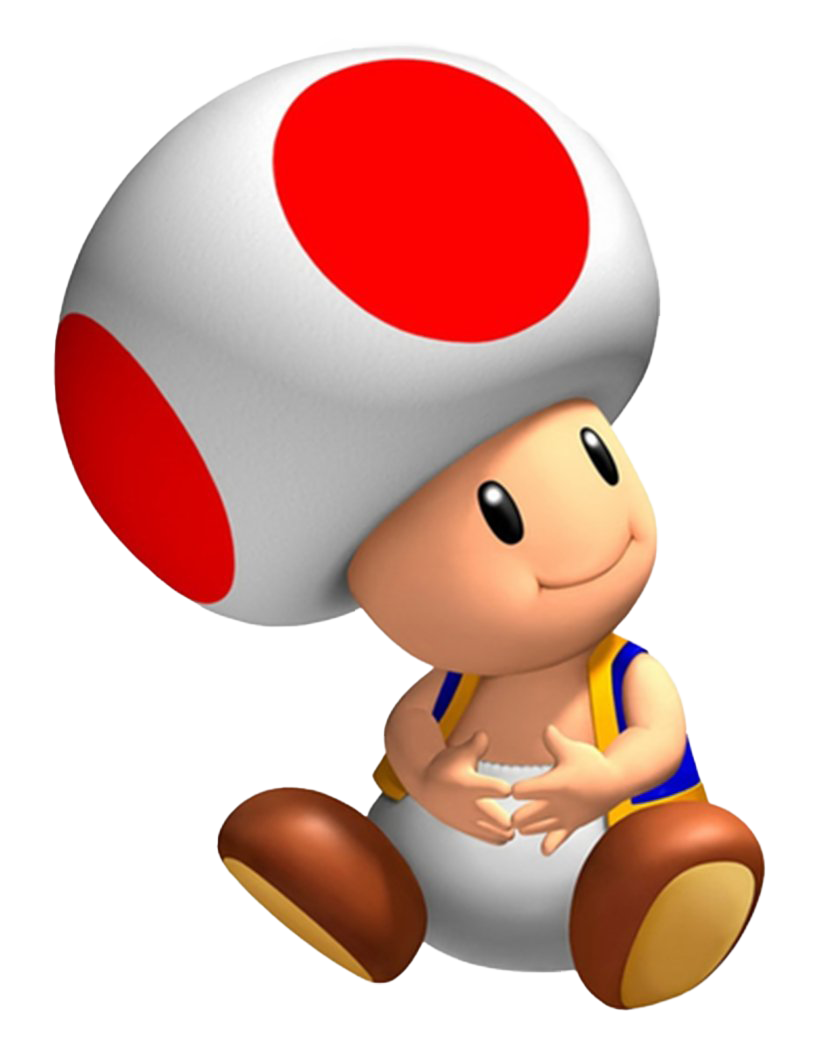 Toad Mario Super Bros Transparent PNG Image