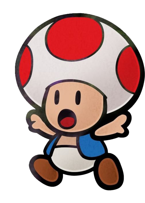 Toad Mario Super Bros Transparent PNG Image