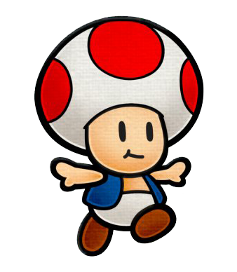 Toad Mario Super Bros Transparent PNG Image