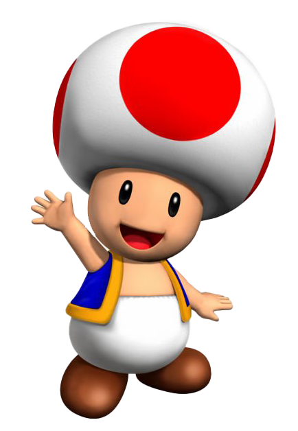 Toad Mario Super Bros Transparent PNG Image