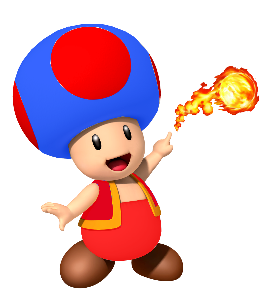 Toad Mario Super Bros Transparent PNG Image