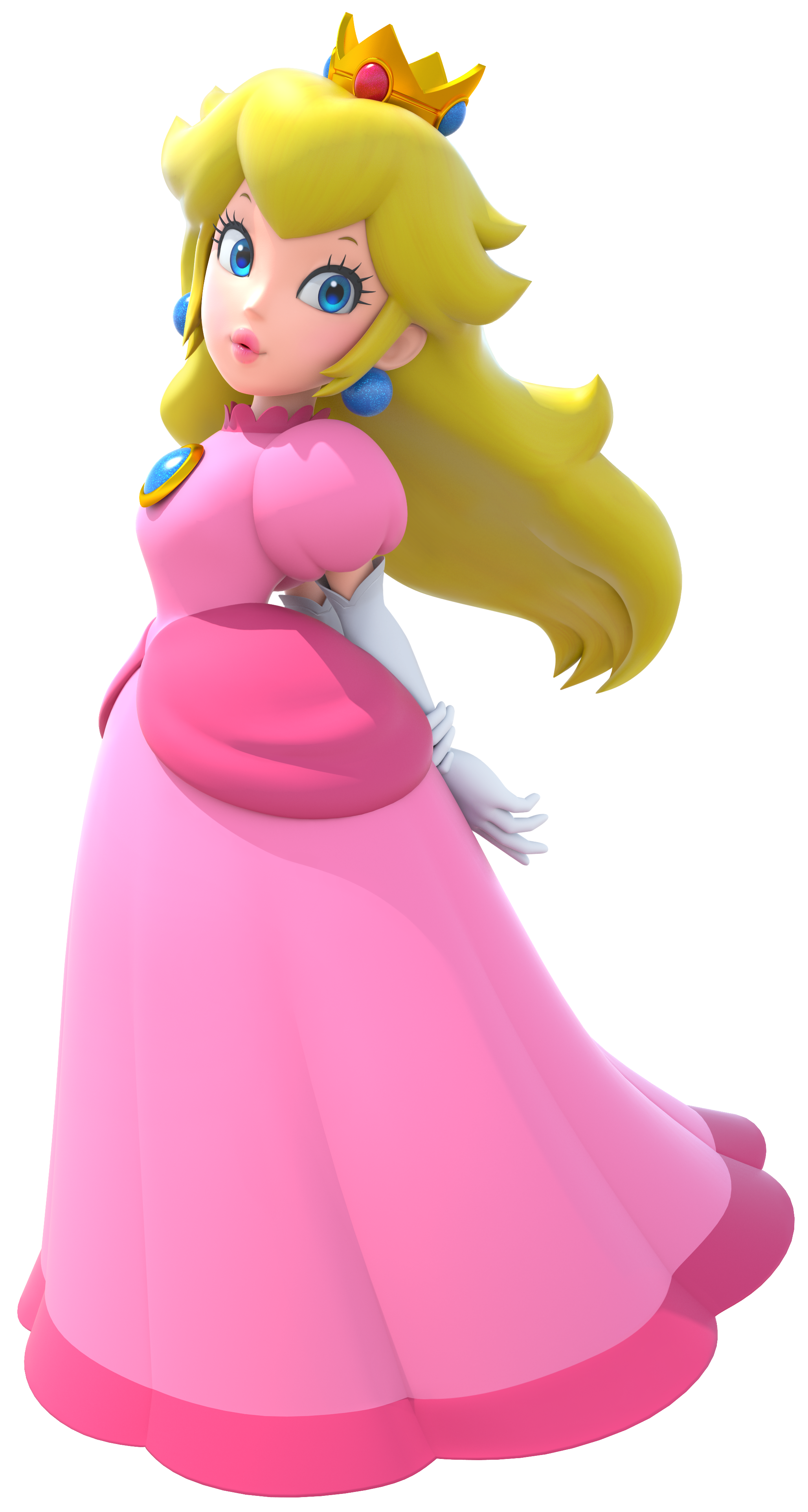 Pink Mario Toy Super Bros Transparent PNG Image