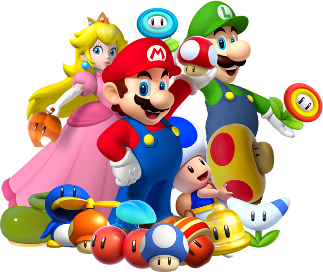 Mario Toy Super Stuffed Bros Transparent PNG Image