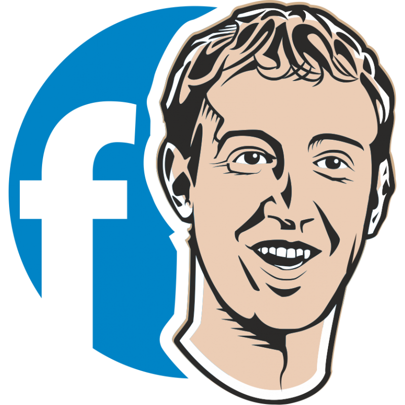 Zuckerberg Portrait Mark Transparent PNG Image