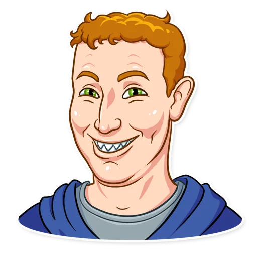 Zuckerberg Telegram Sticker Vkontakte Mark Transparent PNG Image