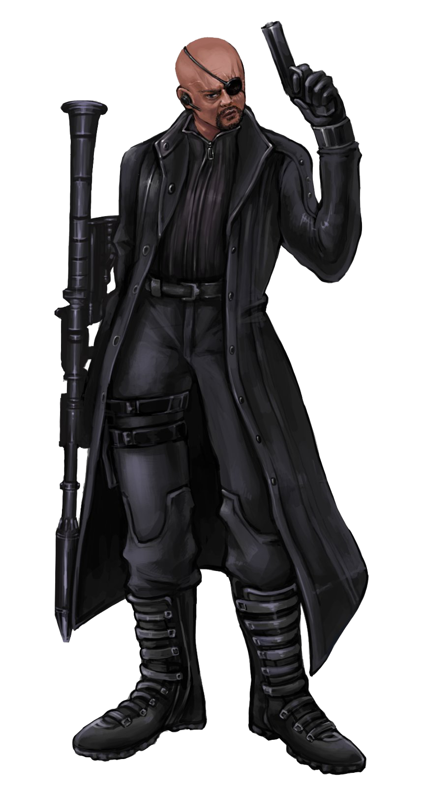 Fury Nick Marvel Transparent PNG Image