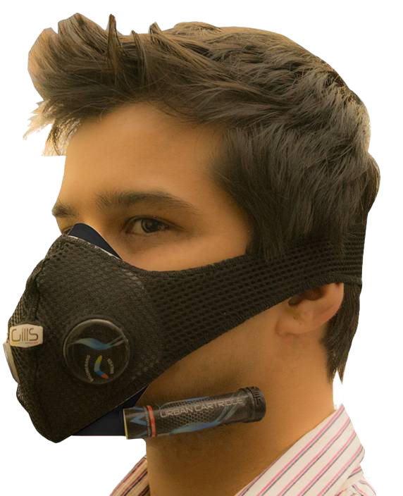 Mask Black Anti-Pollution Transparent PNG Image