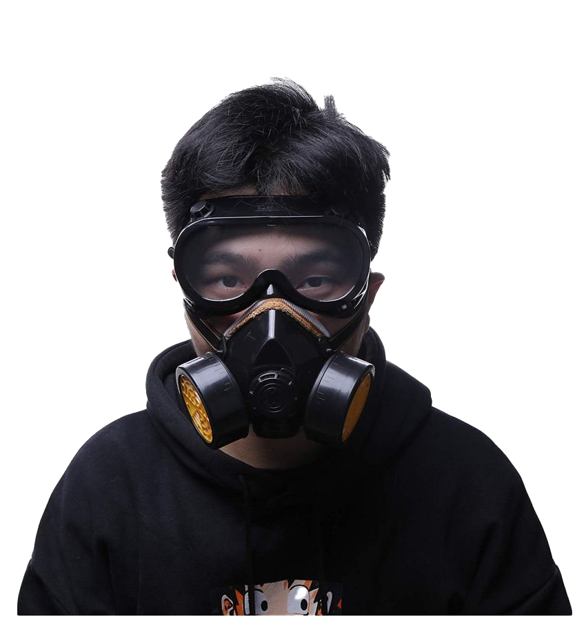 Mask Black Anti-Pollution Transparent PNG Image