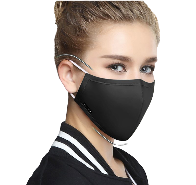 Mask Black Anti-Pollution Transparent PNG Image