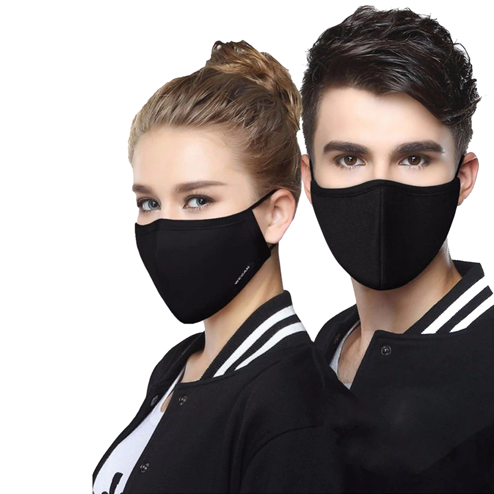Mask Black Anti-Pollution Transparent PNG Image