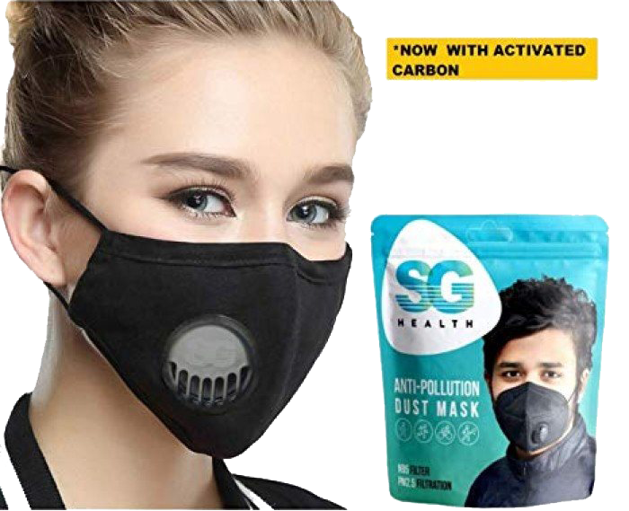 Mask Black Anti-Pollution Transparent PNG Image