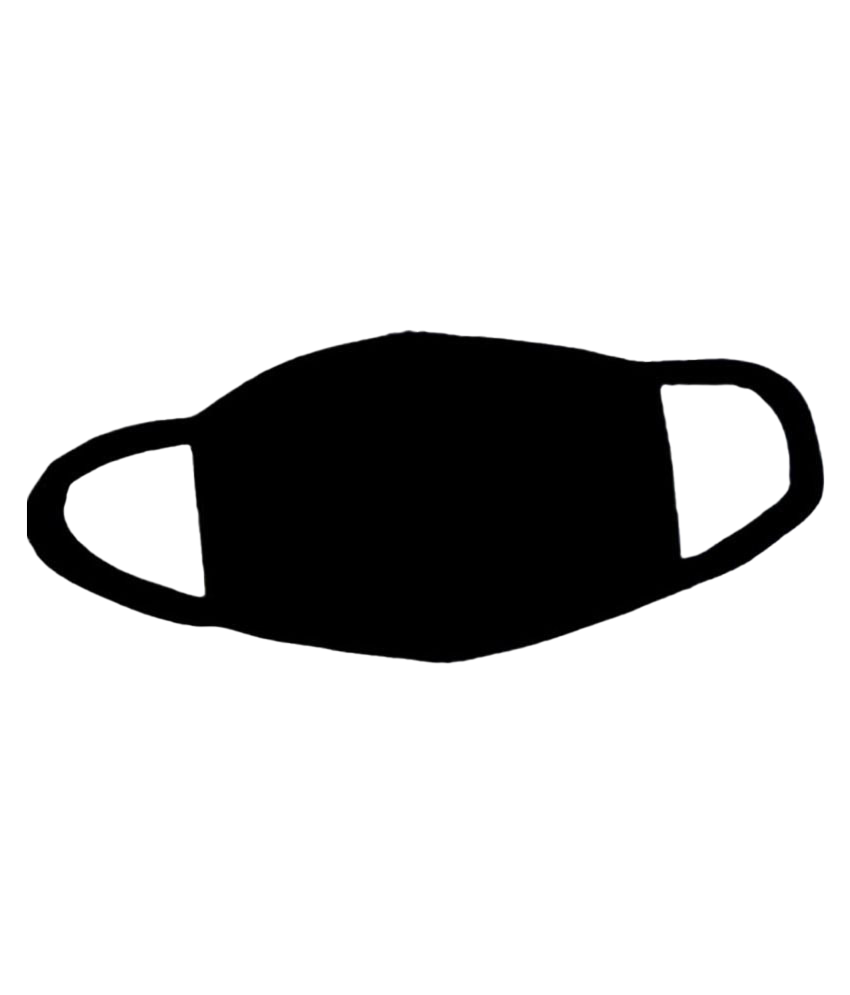 Mask Medical Black Transparent PNG Image