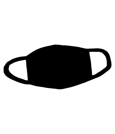 Mask Black Transparent PNG Image