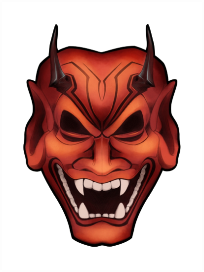 Oni Mask Transparent PNG Image