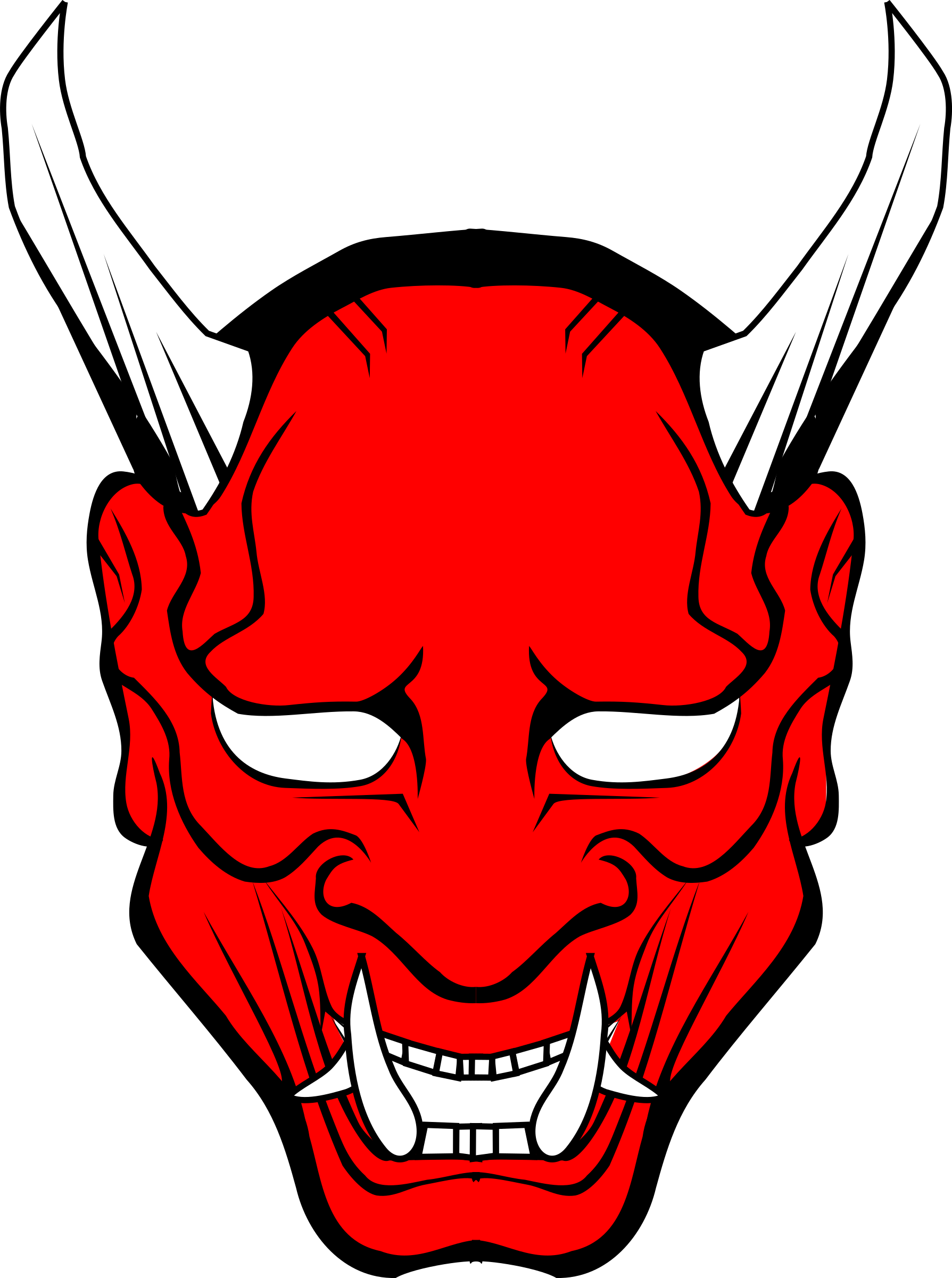 Oni Mask Transparent PNG Image
