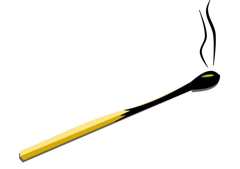 Burned Matche Transparent PNG Image
