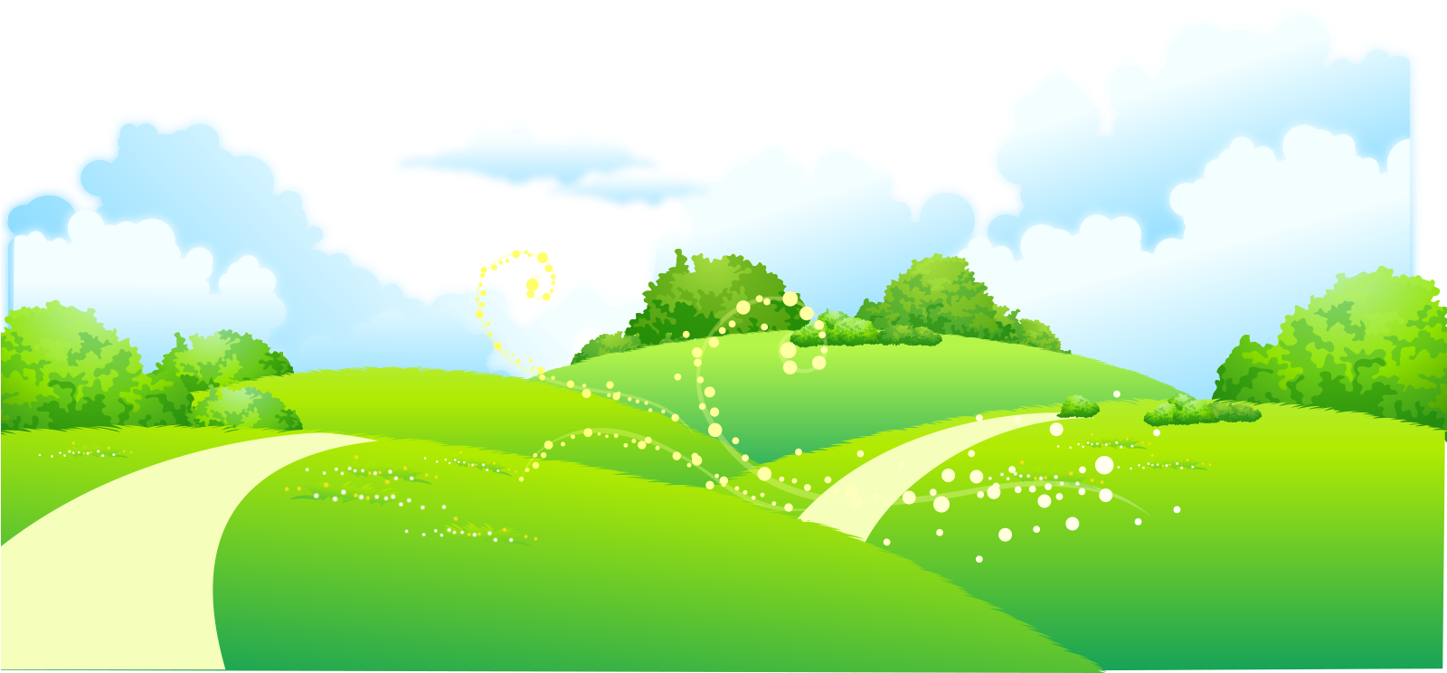 Pic Meadow Greenscape Transparent PNG Image