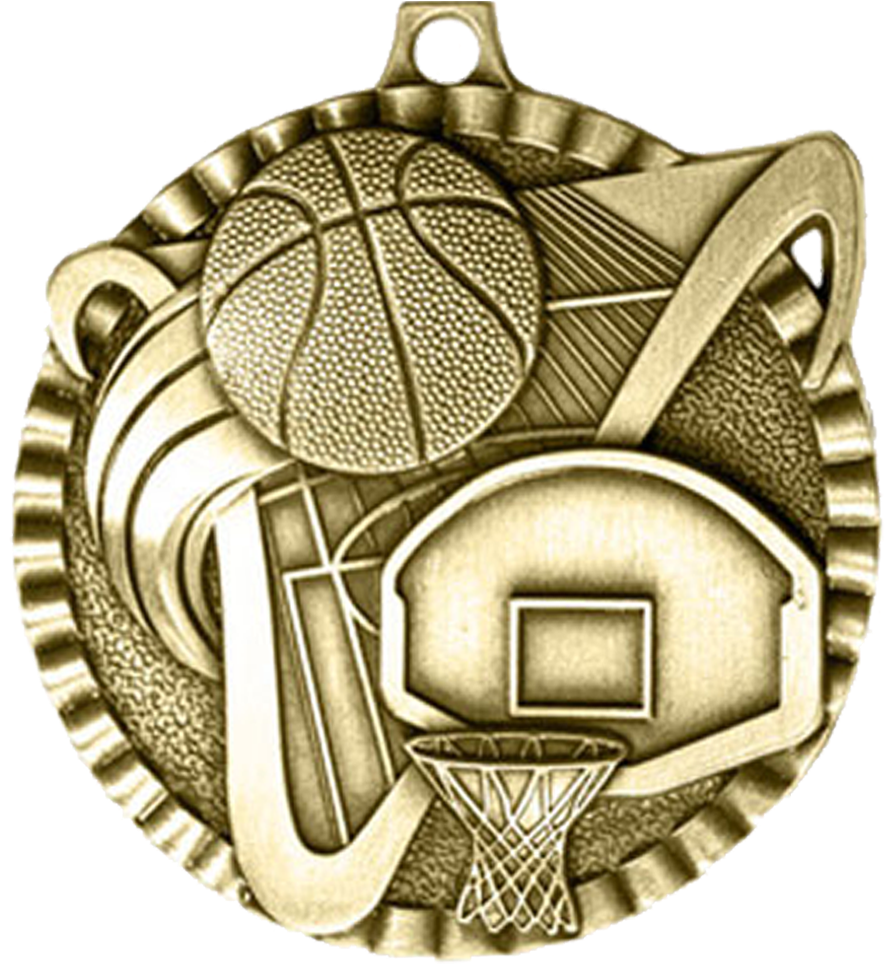 Basketball Medal Award File Transparent PNG Image