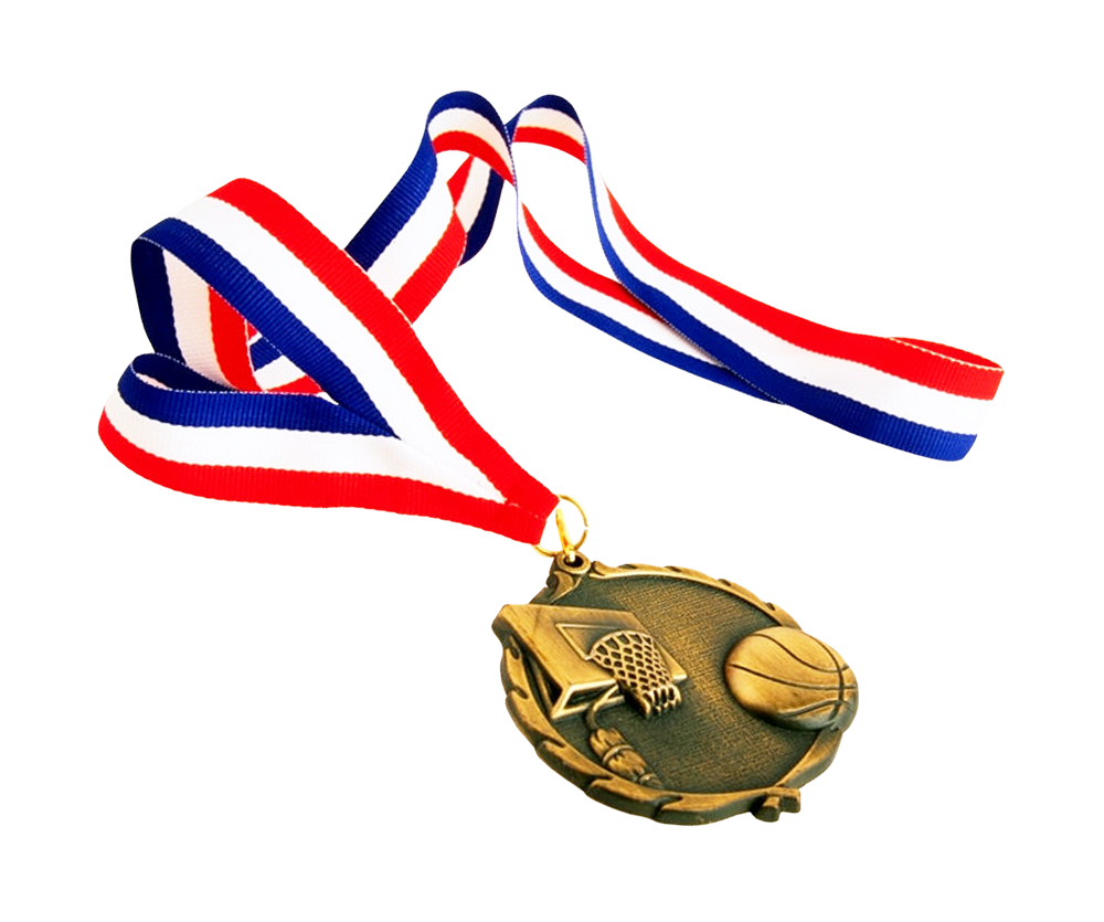 Basketball Medal Ribbon Transparent PNG Image