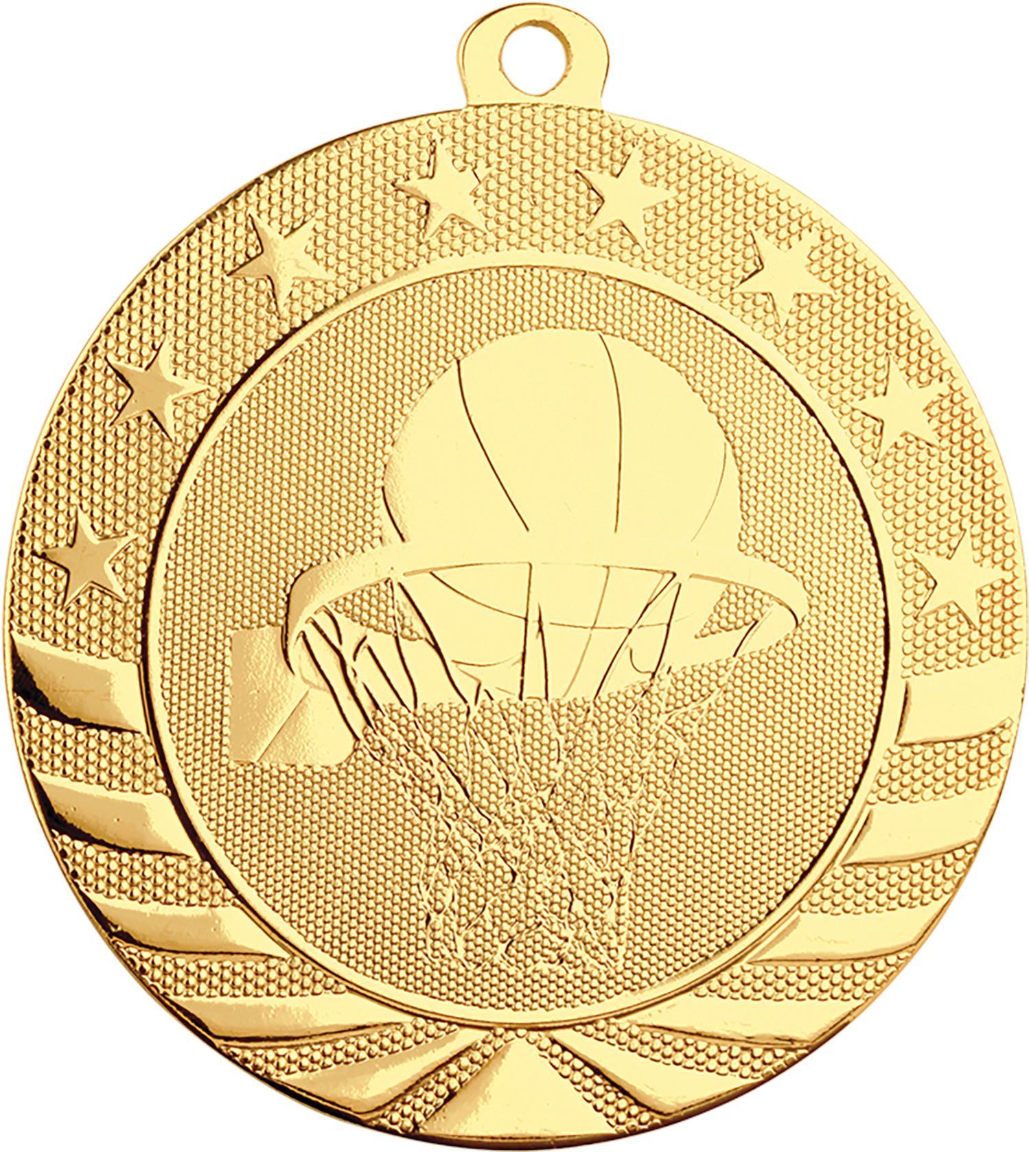 White Basketball Medal Transparent PNG Image
