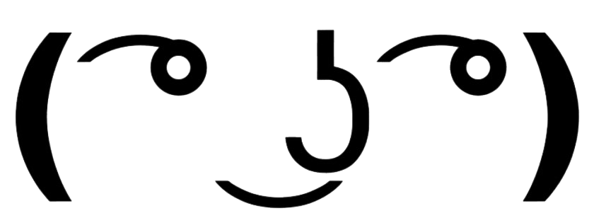 Meme Face Lenny Transparent PNG Image