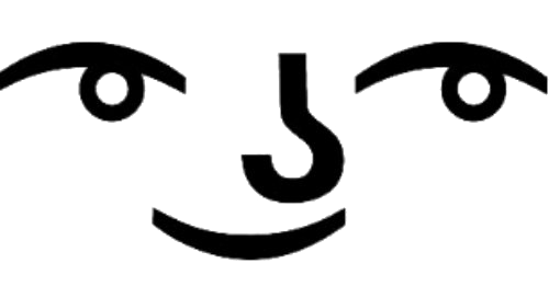 Meme Face Lenny Transparent PNG Image