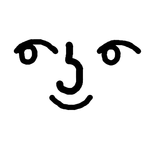 Meme Face Lenny Transparent PNG Image