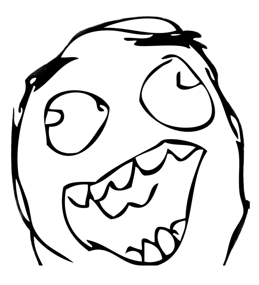 Meme Face Derp Transparent PNG Image