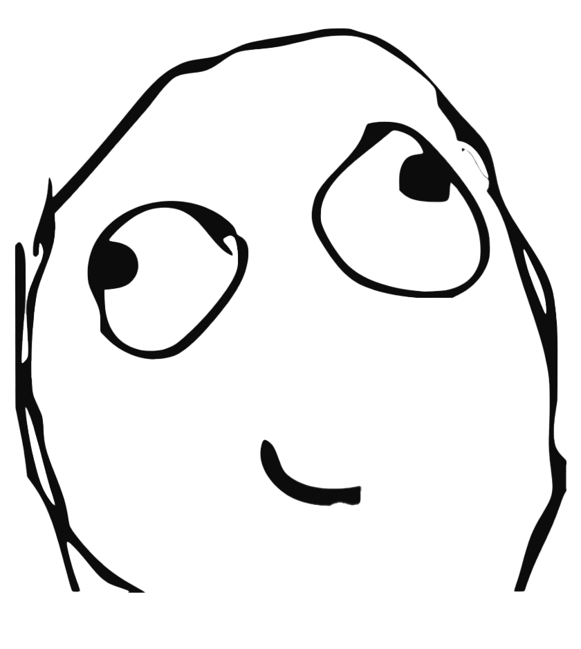 Meme Face Derp Transparent PNG Image