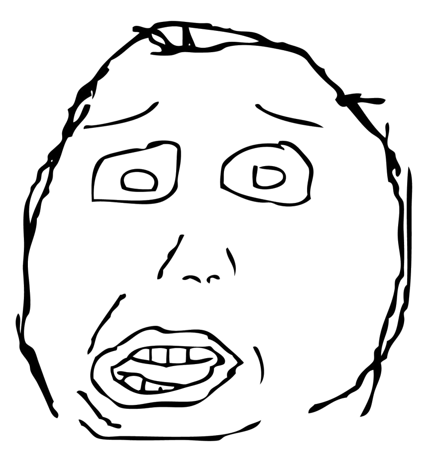 Meme Face Derp Transparent PNG Image