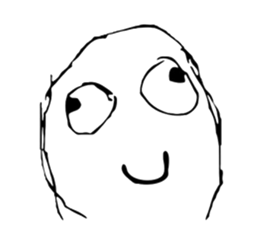 Meme Face Derp Transparent PNG Image