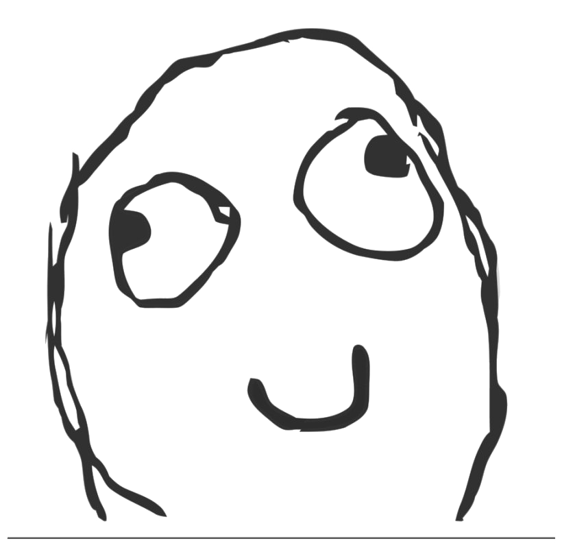 Meme Face Derp Transparent PNG Image