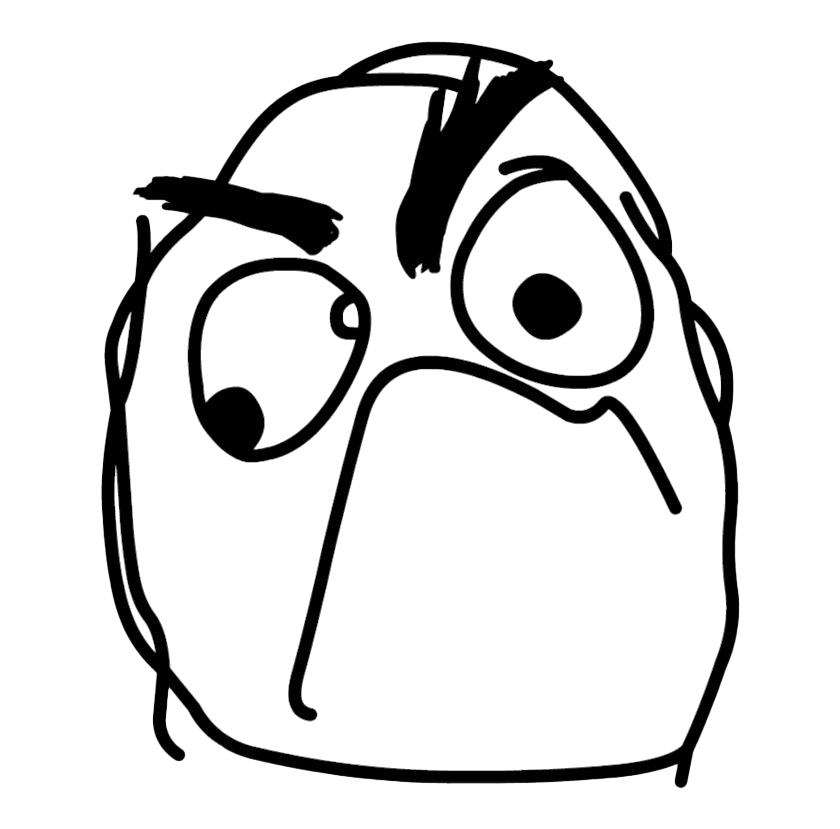 Meme Face Derp Transparent PNG Image