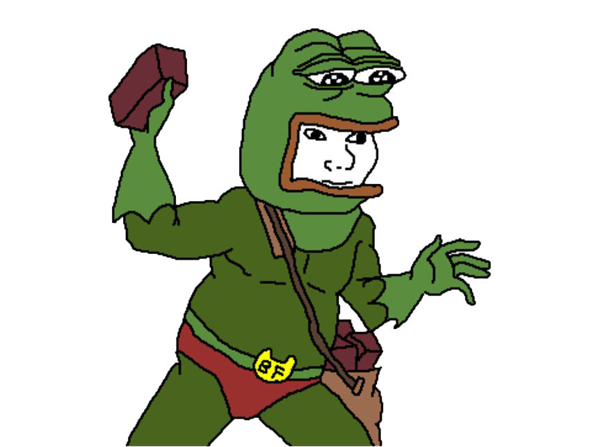 Meme Pepe Frog Sad The Transparent PNG Image