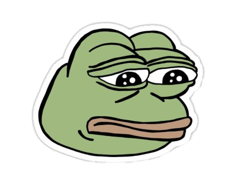 Meme Pepe Frog Sad The Transparent PNG Image