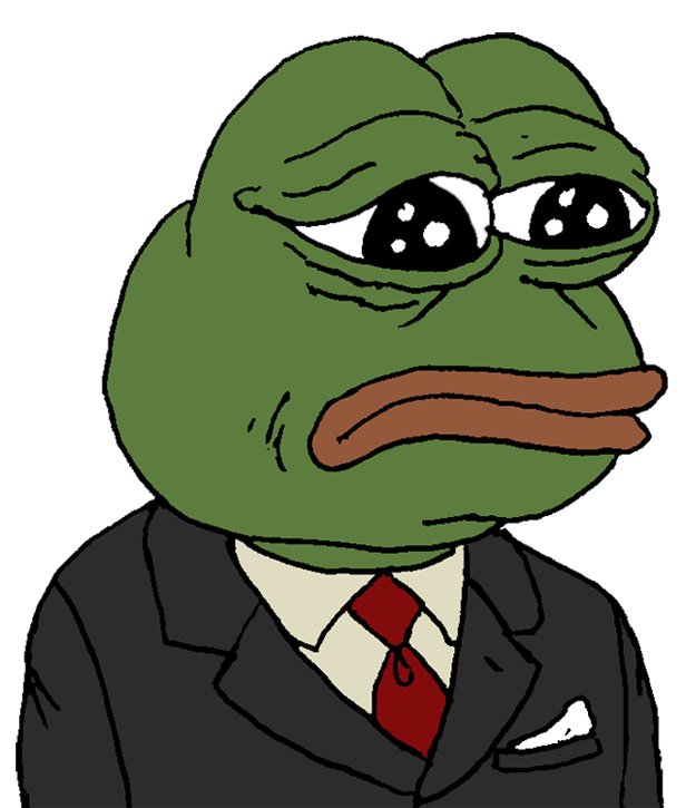 Meme Pepe Frog Sad The Transparent PNG Image
