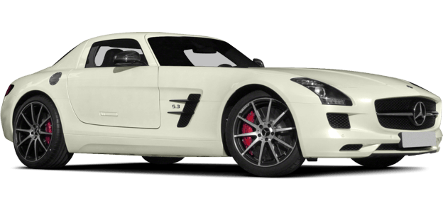 White Mercedes Amg Car Transparent PNG Image