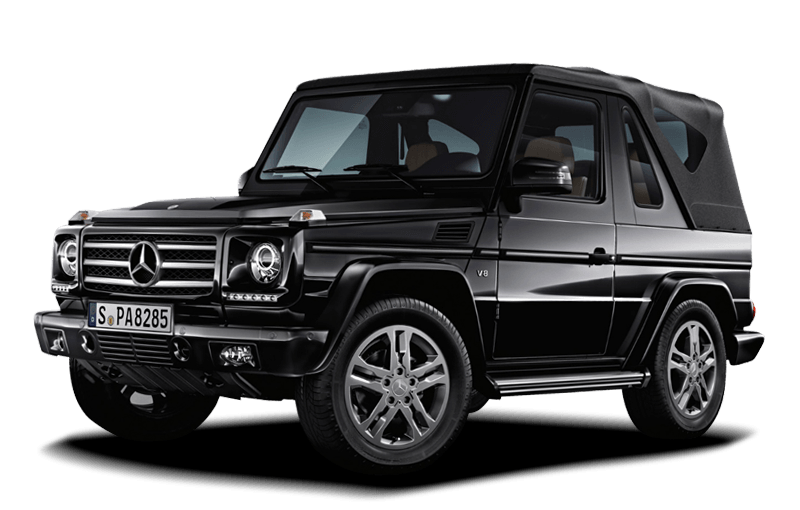 Black Mercedes G-Class Gelandewagen Car Transparent PNG Image