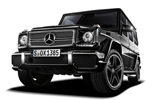 Black Mercedes G-Class Gelandewagen Car Transparent PNG Image