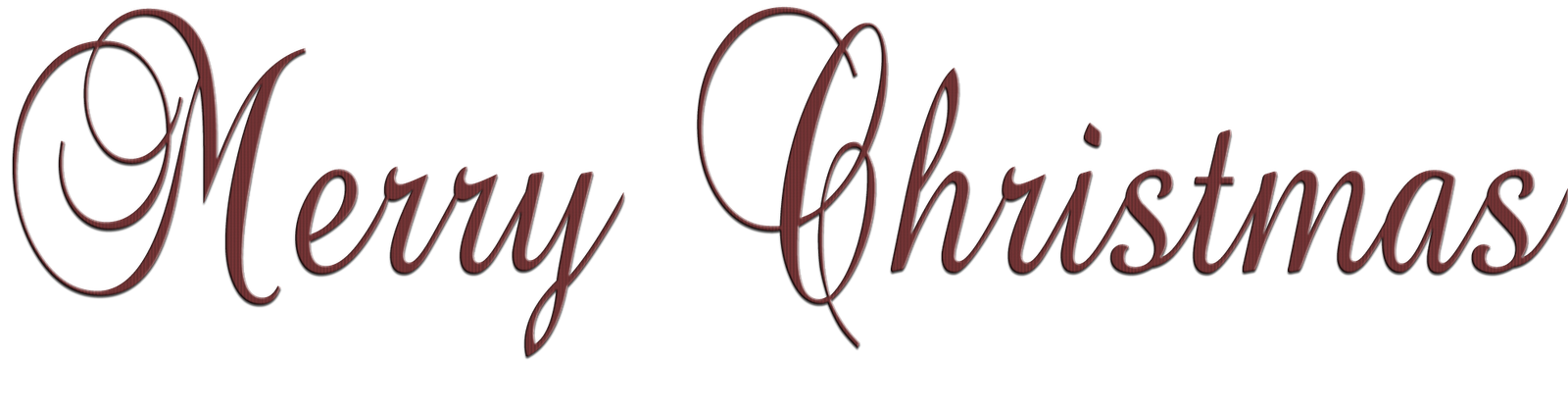 Merry Christmas Text Transparent PNG Image