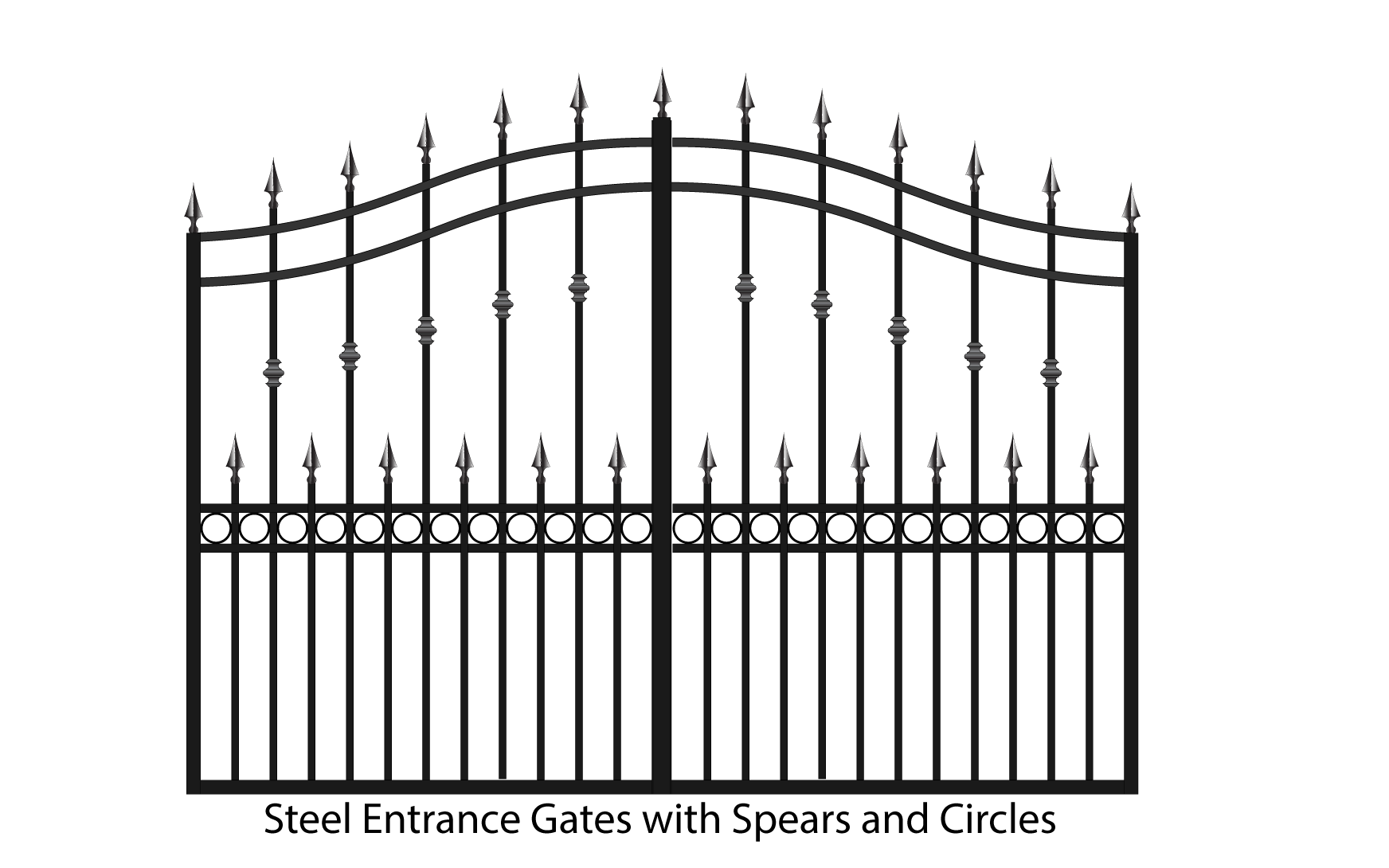 Entry Metal Gate Transparent PNG Image