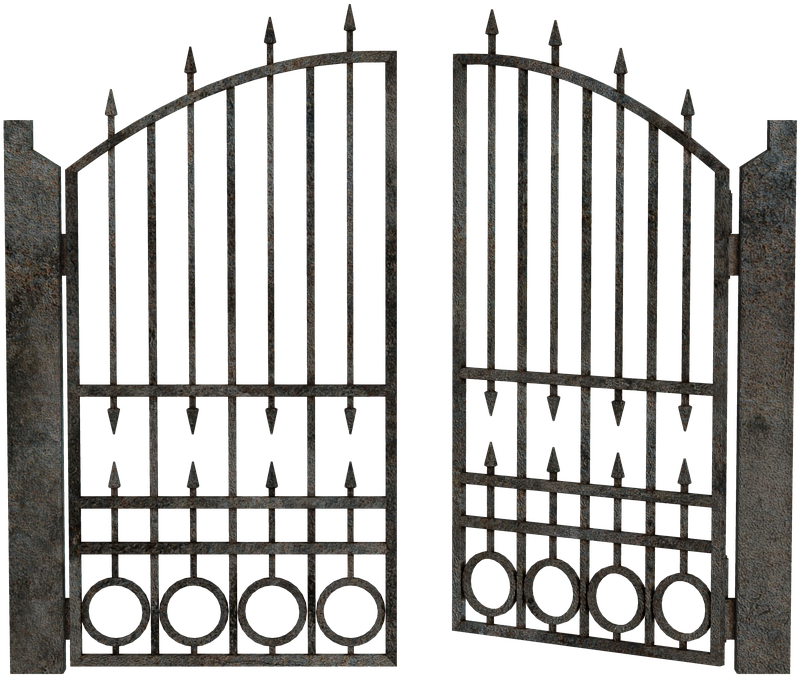 Entry Metal Gate Transparent PNG Image