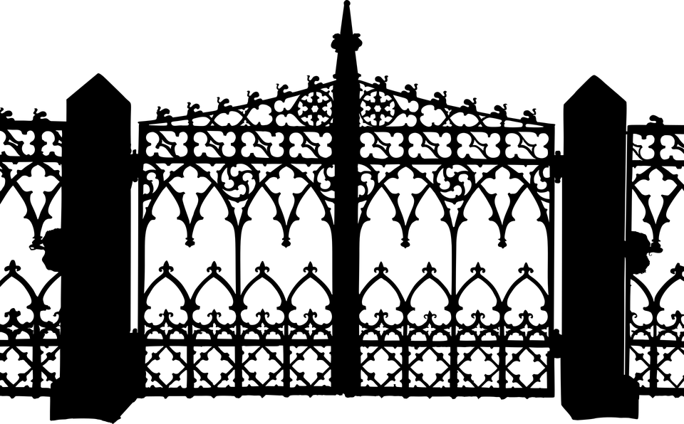 Entry Metal Gate Transparent PNG Image