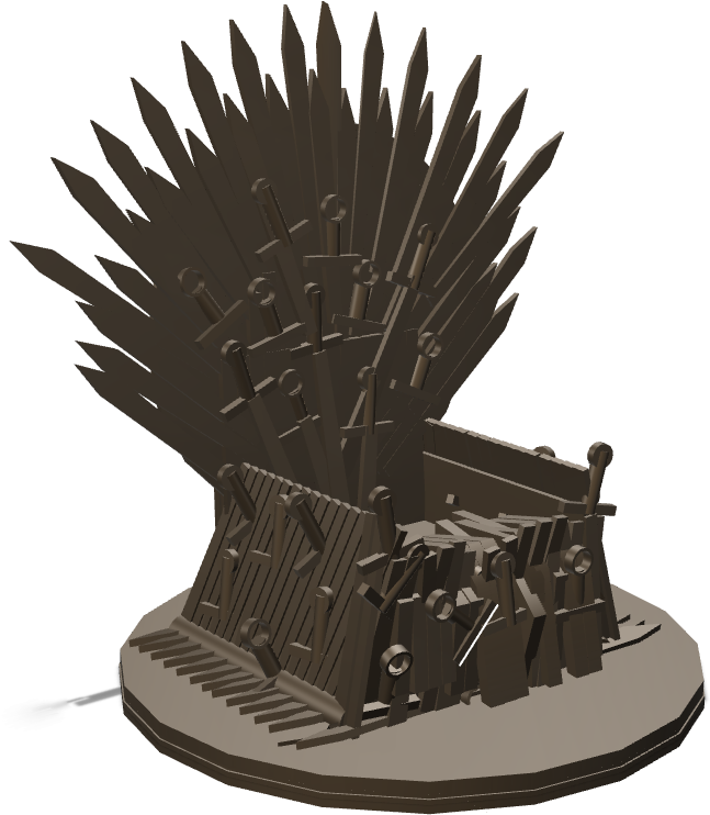 Throne Chair Iron Transparent PNG Image