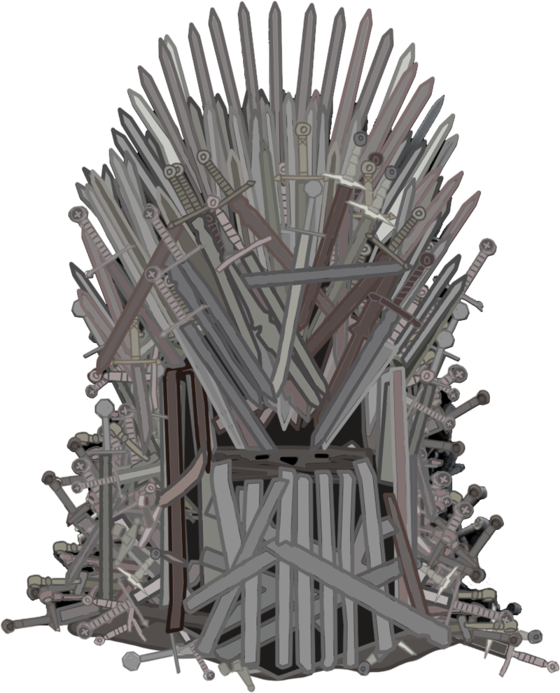 Throne Chair Iron Transparent PNG Image