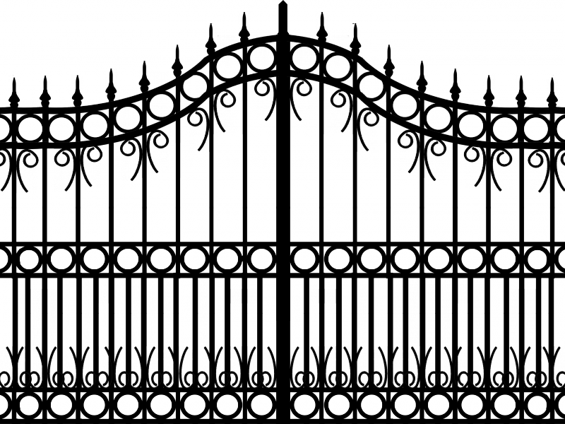 Gate Metal Fence File Transparent PNG Image