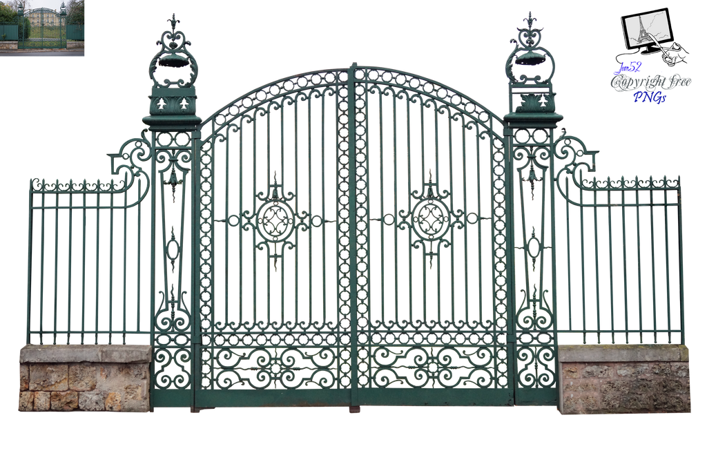 Gate Metal Transparent PNG Image